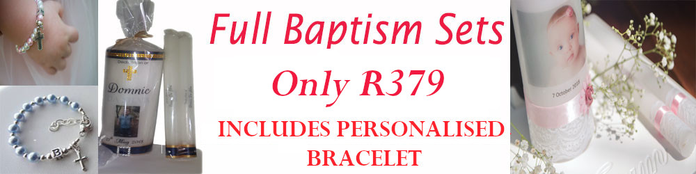 personailsed baptism set with braclet special